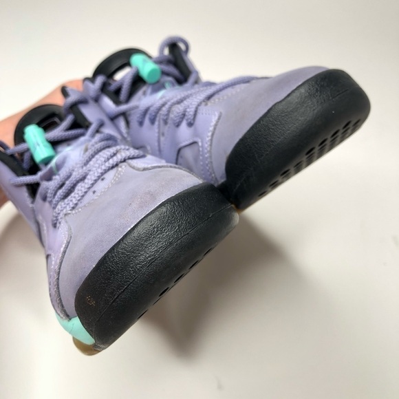 RARE Air Jordan 6 Retro GG Iron Purple Teal Suede High Top Basketball Shoes - Picture 5 of 15